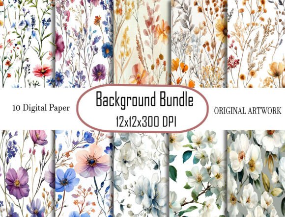 Download Minimal Floral Scrapbook Background Page - Scrapbook Collection